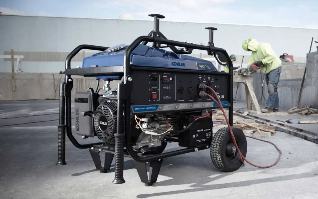 Using a phase converter with a backup generator